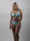 BANDED CROSS BIKINI TOP "FULL SUPPORT"