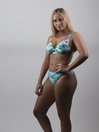 BANDED CROSS BIKINI TOP "FULL SUPPORT"
